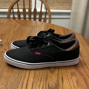 Levi's Black and Brown Sneakers for Men